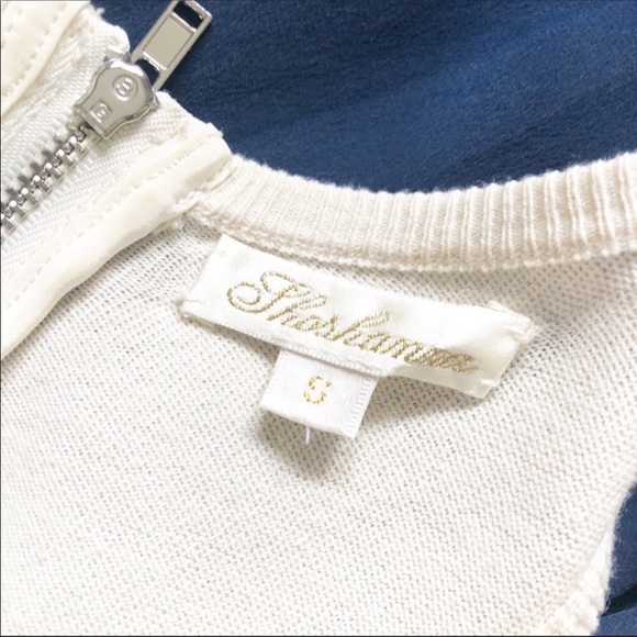 Shoshanna Knit Silk Contrast Dress - Picture 6 of 7